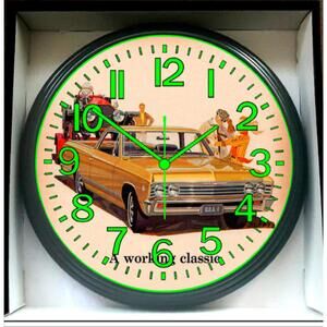 Glow In TheEl Camino Chevrolet Chevy Glow In The Dark Glow In Dark Wall Clock
